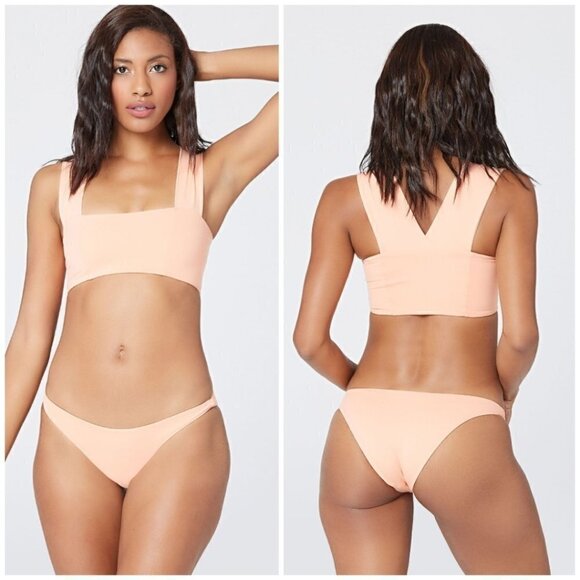 New L*Space | Sandy Bikini Bottom in Tangy Coral - Picture 1 of 11